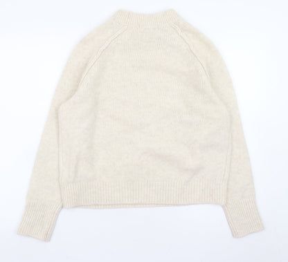 Marks & Spencer Women’s Beige Crew Neck Knit Pullover Jumper Medium