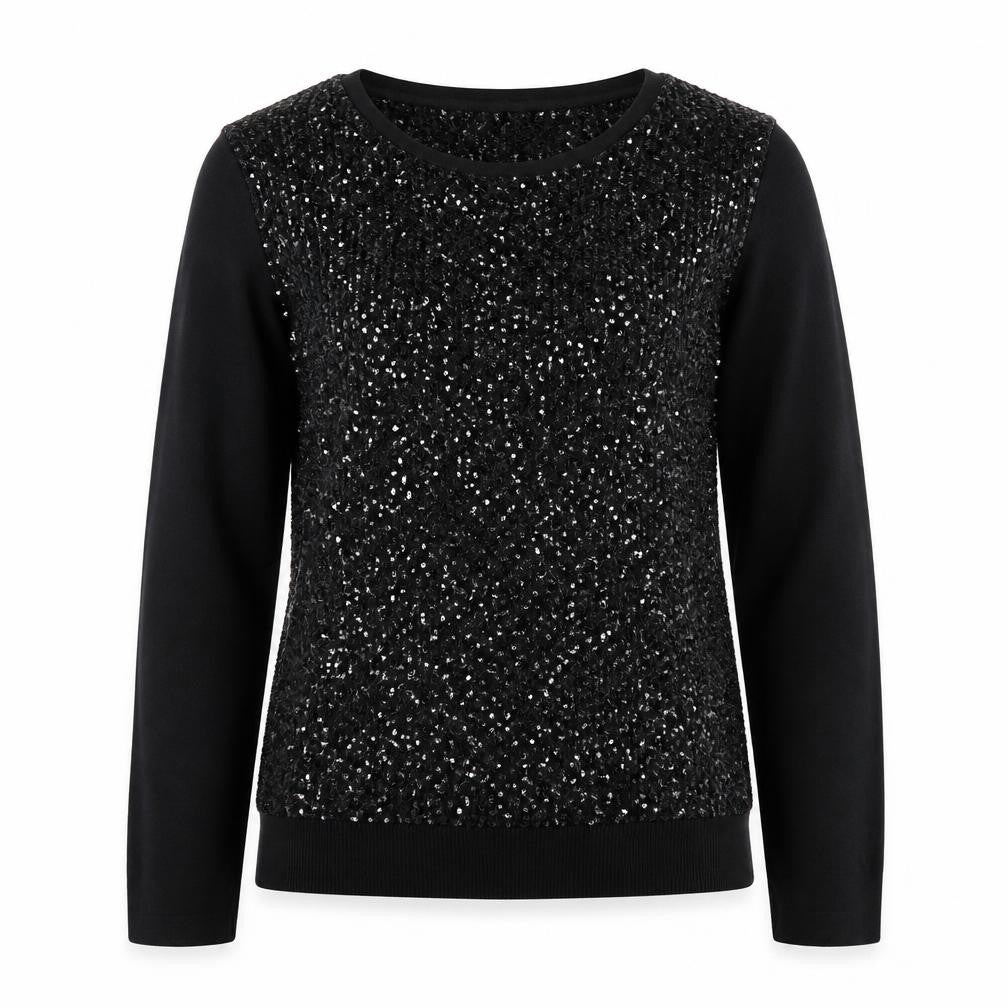 Phase Eight Women’s Black Sequin Knit Jumper Size 10