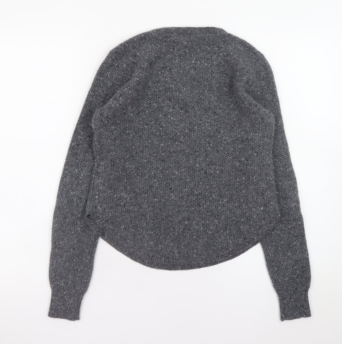 Club Monaco Women's Grey Cashmere Crew Neck Jumper XS