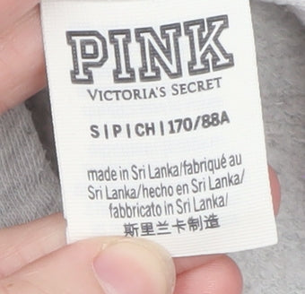 Victoria’s Secret PINK Women’s Grey Pullover Hoodie Size S Graphic Athletic