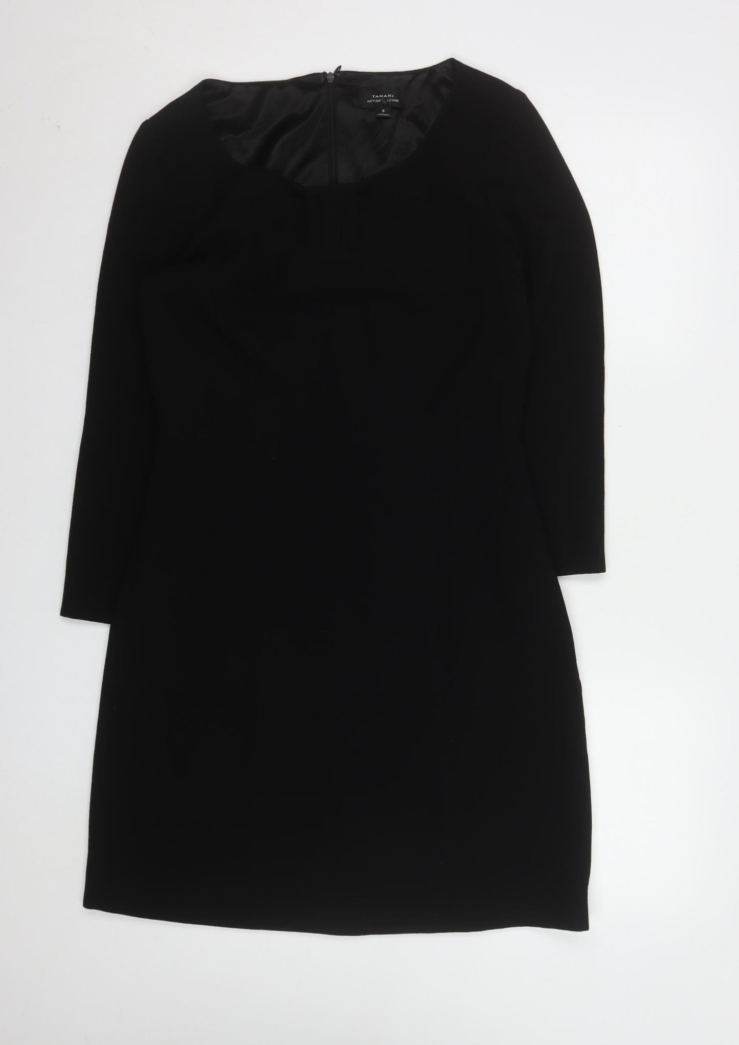Tahari Arthur S. Levine Women Black Size 12 Sheath Dress