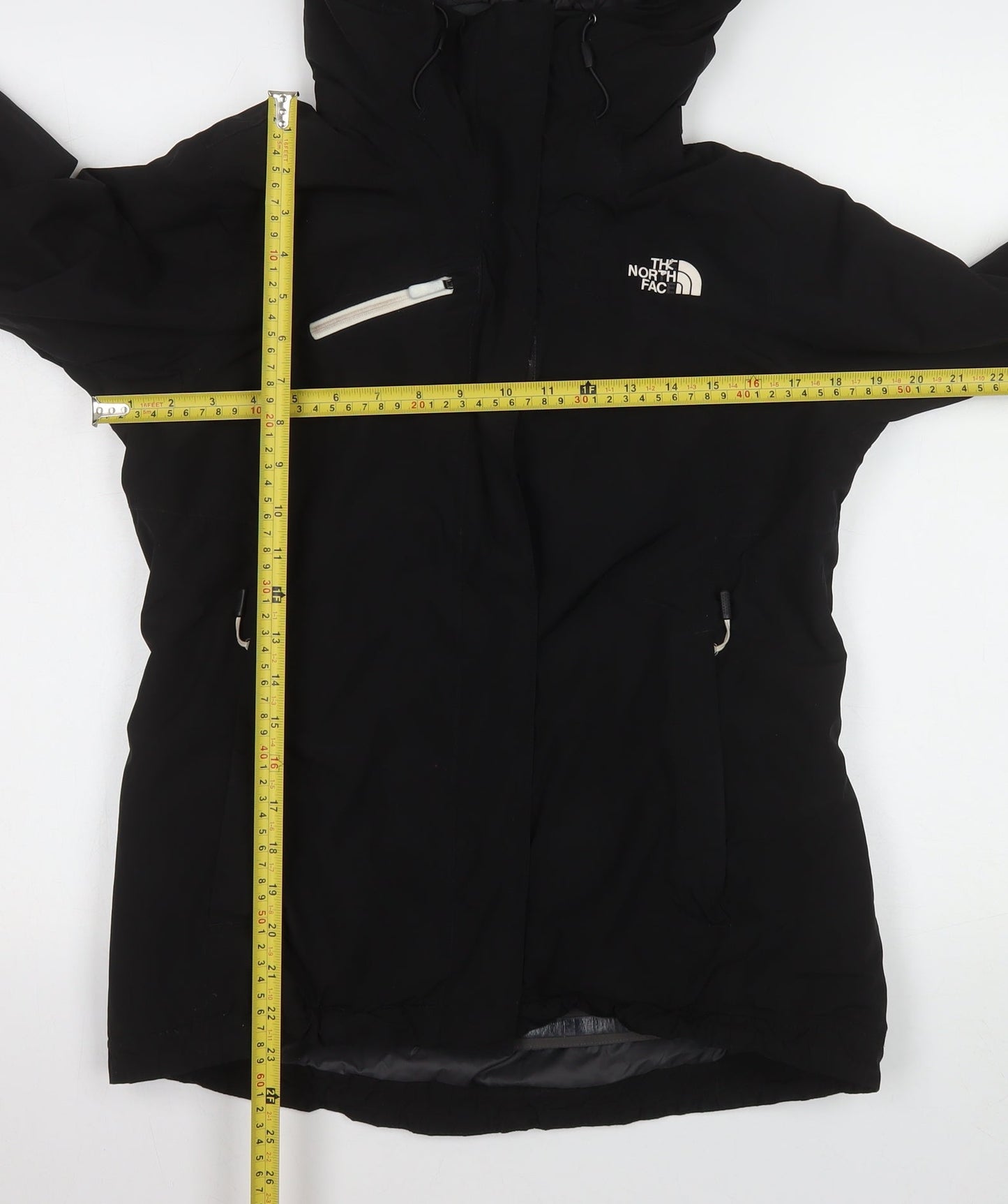 The North Face Women's Black Waterproof Hooded Puffer Jacket M