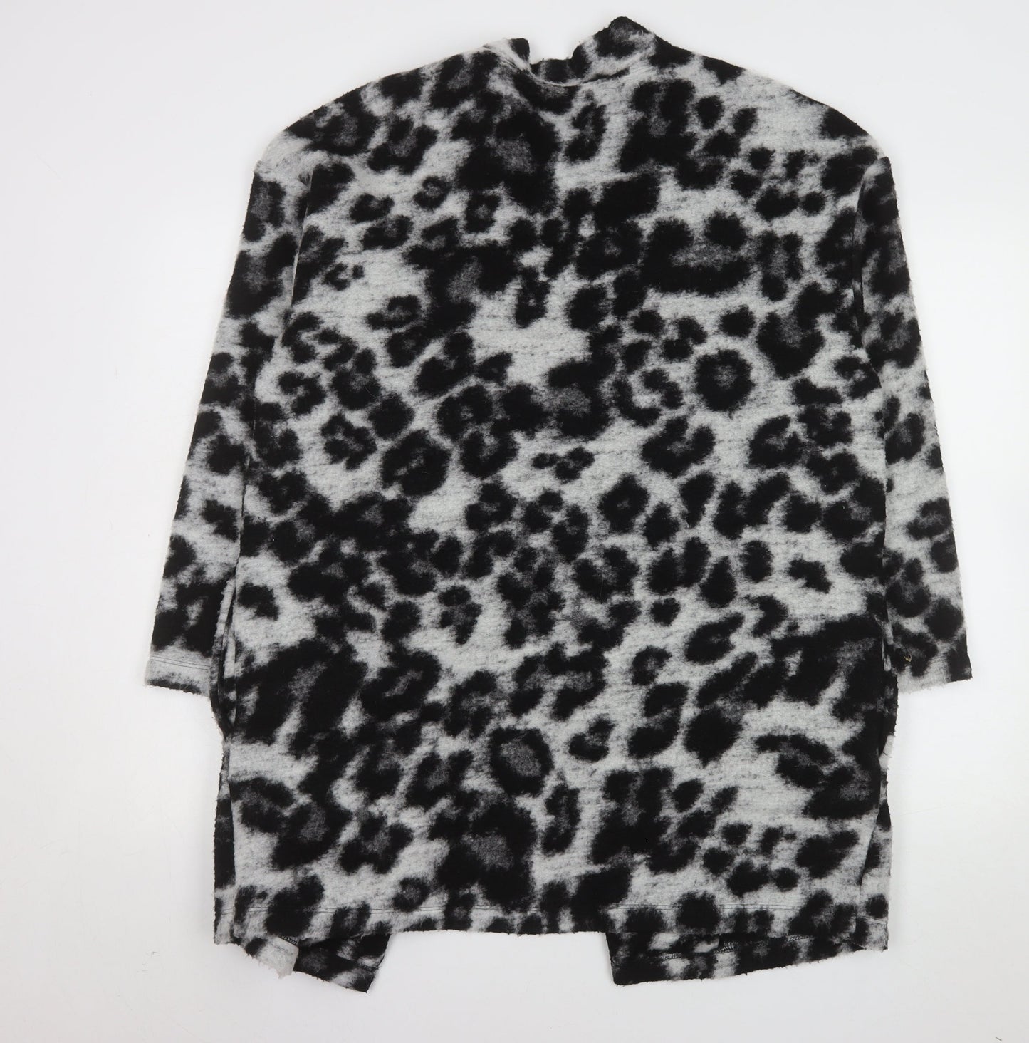Marks and Spencer Women's Black Mix Animal Print Coatigan Size 16