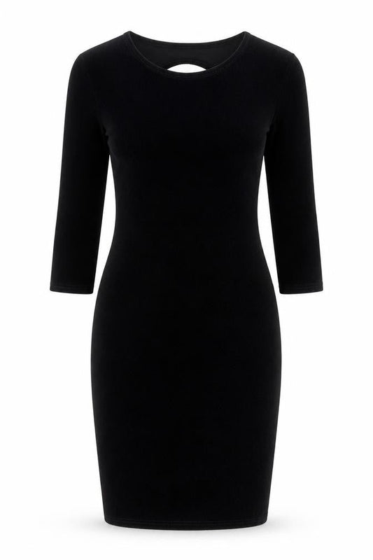 Sparkle & Fade Women’s Black Velvet Bodycon Dress M