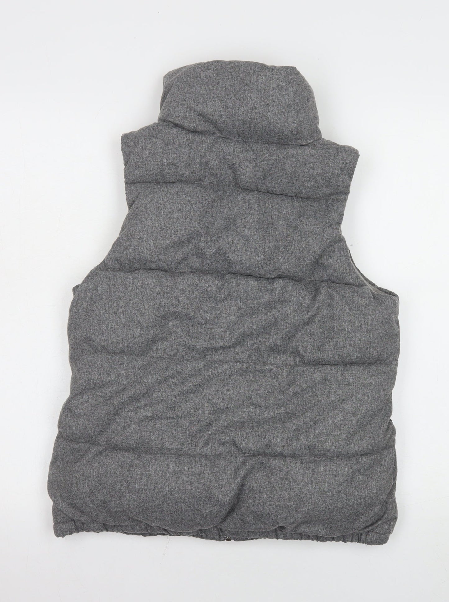 Old Navy Men's Grey XS Puffer Bodywarmer Gilet Polyester Lined