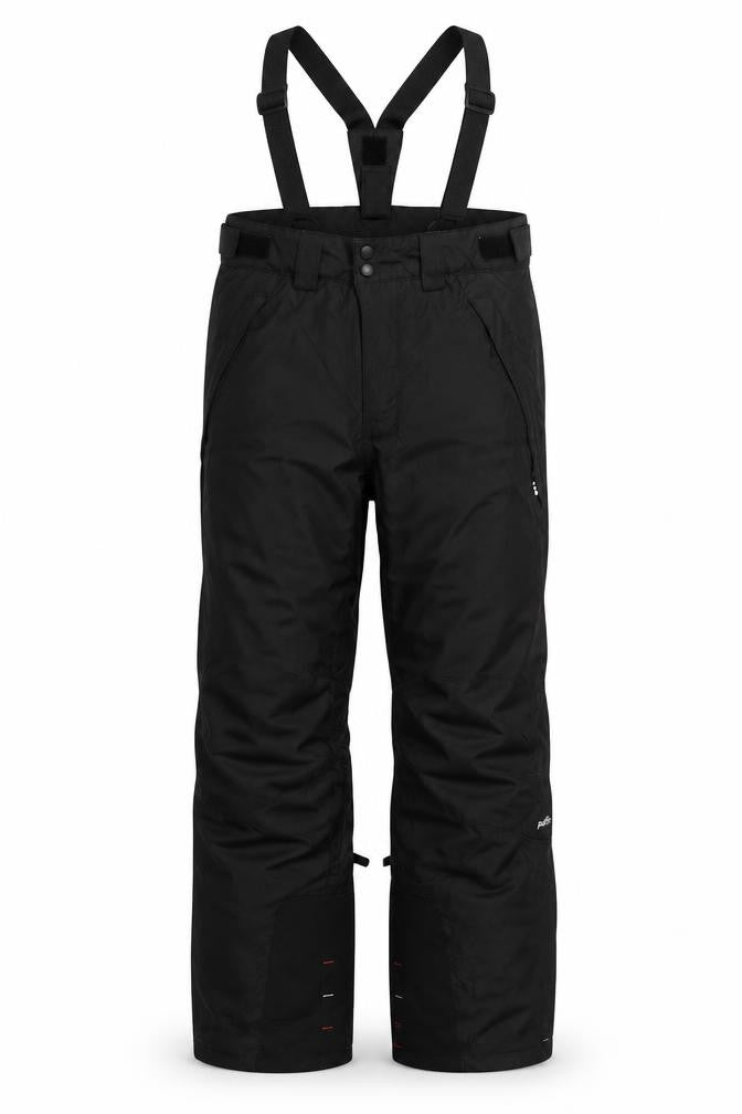 Decathlon Women's Black Waterproof Snow Pants Size 12 Pullnfit Ski Trousers