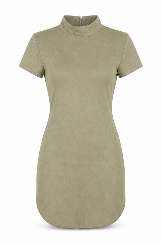 AX Paris Women Green Short Sleeve High Neck Bodycon Dress Size 8