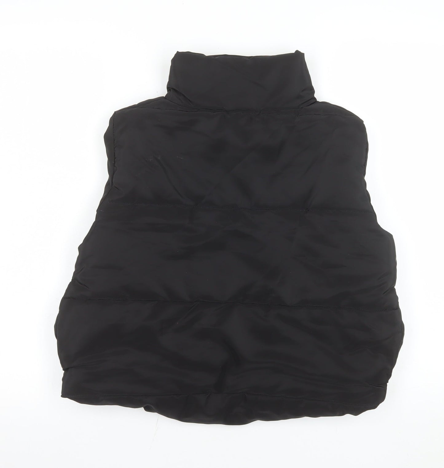 Rising Women's Black Polyester Puffer Waistcoat Size S