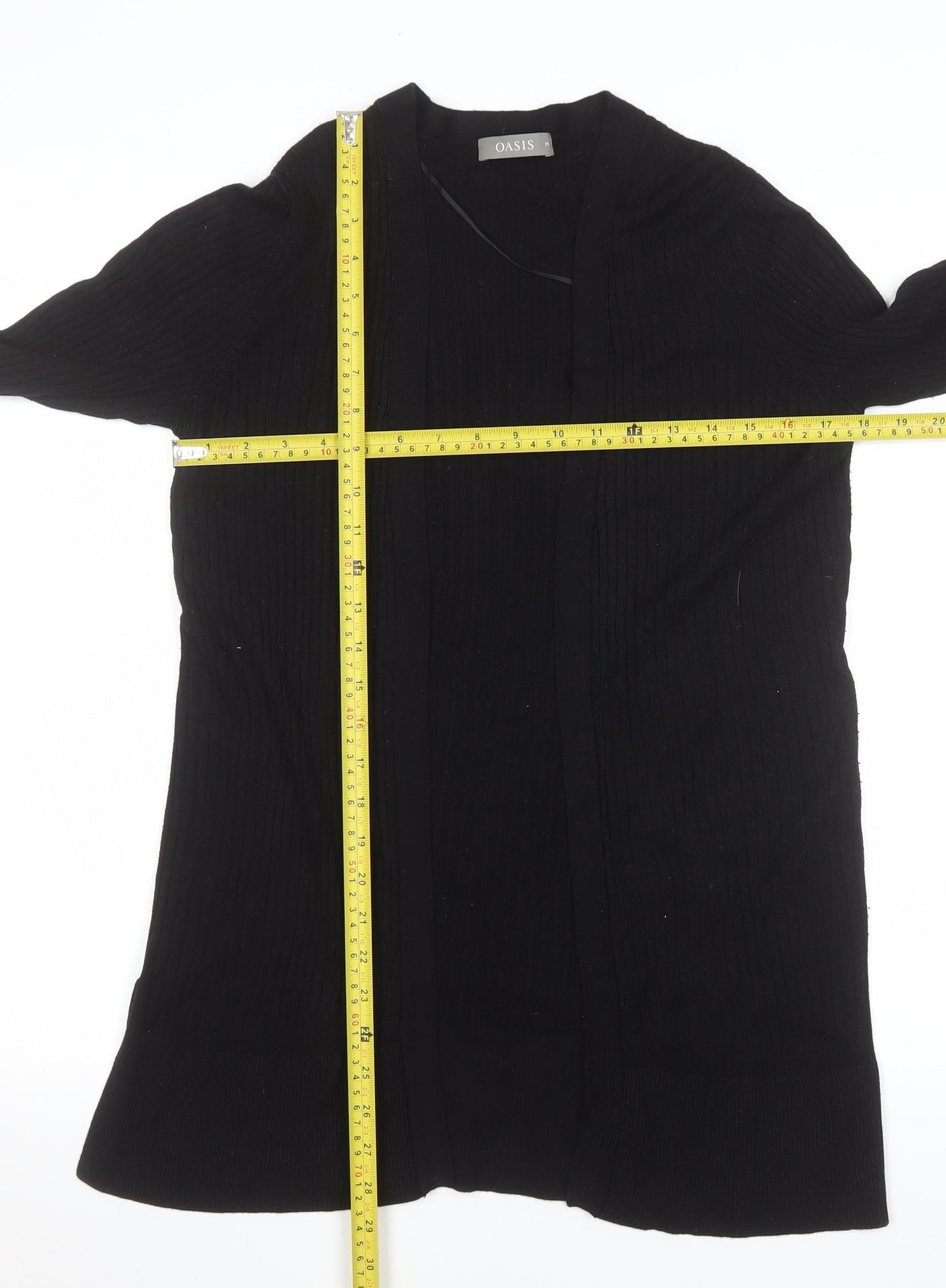 Oasis Women’s Black Knit Long Sleeve Cardigan Size M