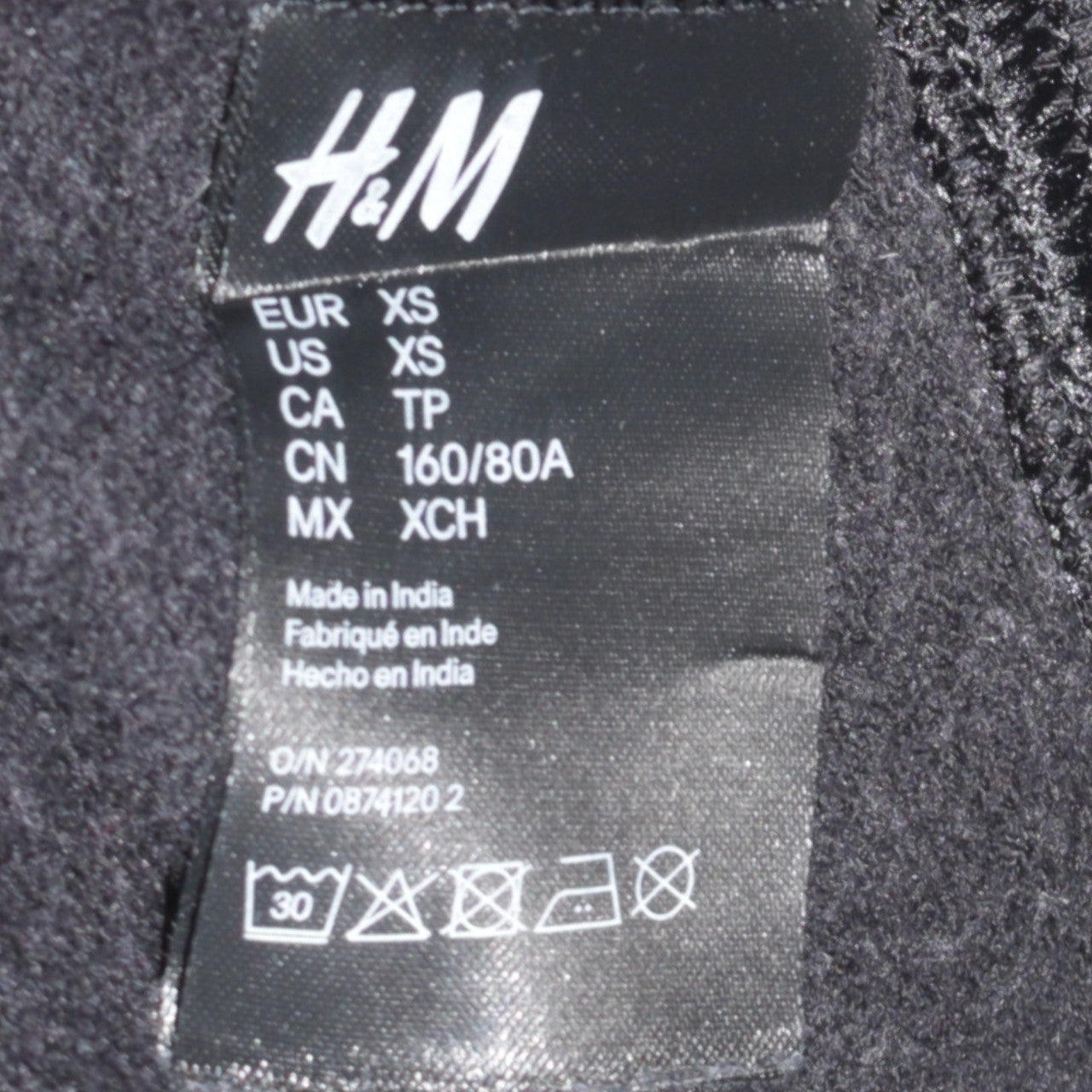 H&M Divided Women Black XS Pullover Sweatshirt Disney Fantasia Mickey