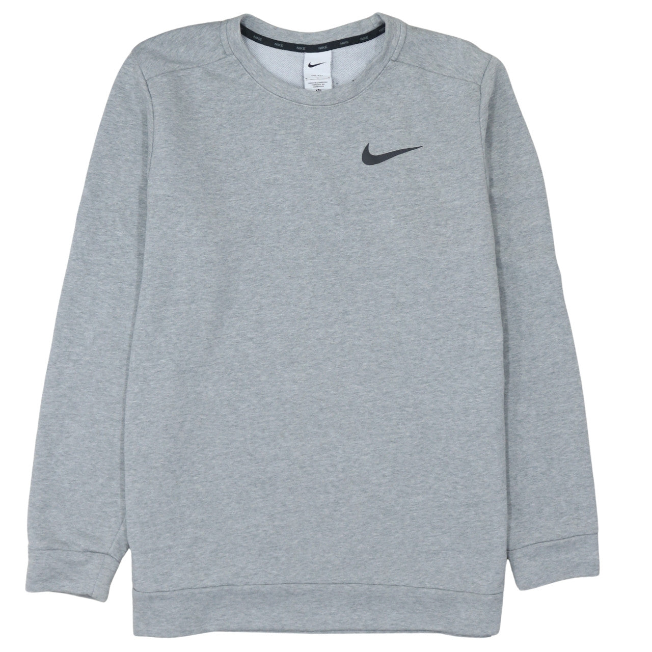Nike Men's Grey Crew Neck Pullover Sweatshirt Size M
