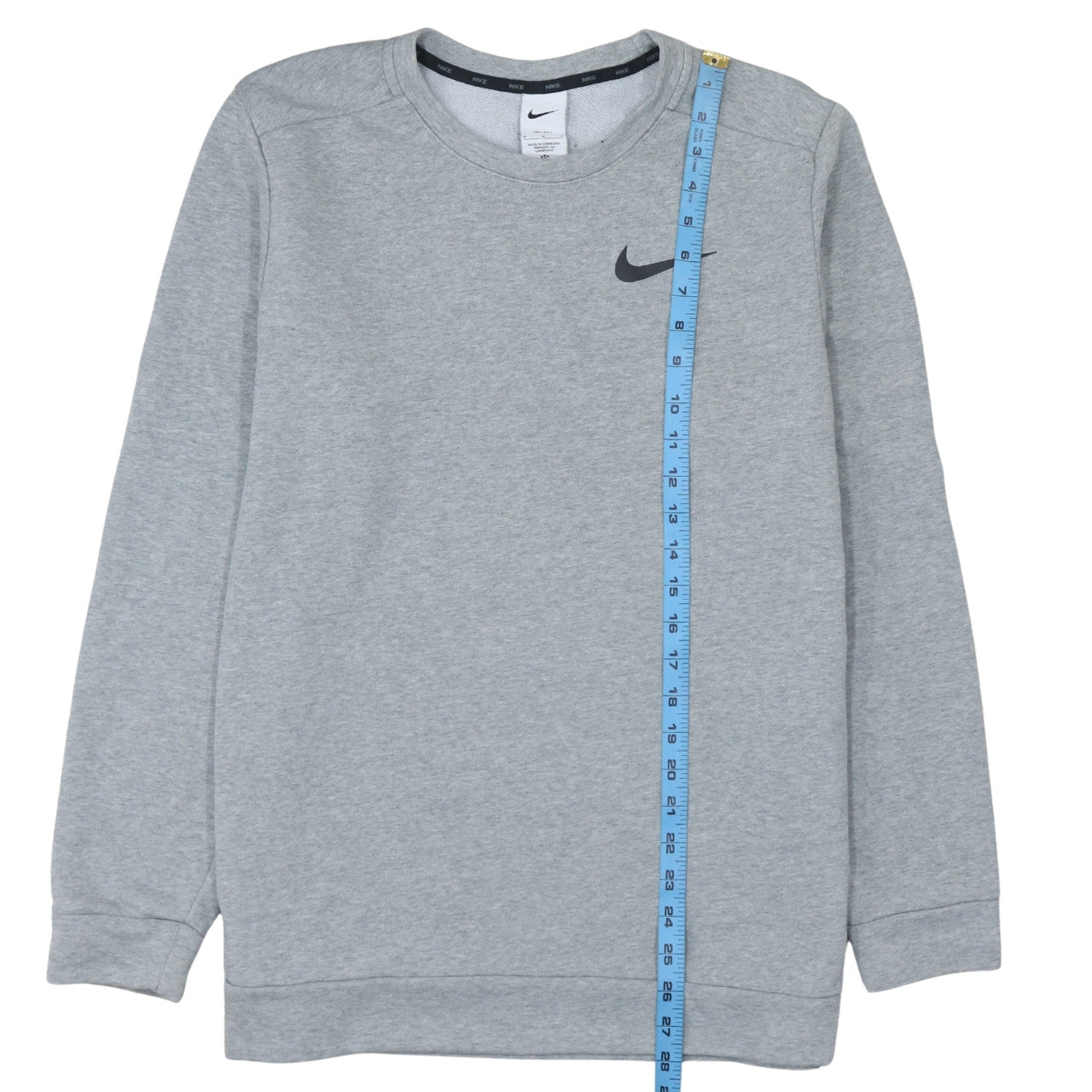 Nike Men's Grey Crew Neck Pullover Sweatshirt Size M