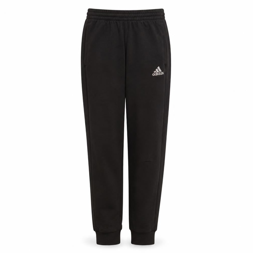 Adidas Boys Black Jogger Trousers Size 13-14 Years Elastic Waist Activewear