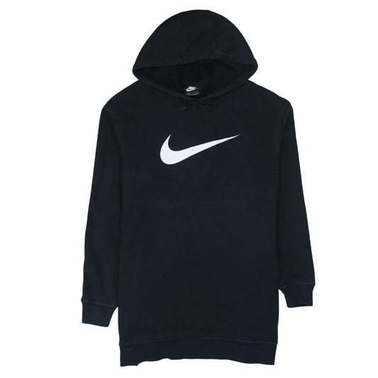Nike Men's Black Pullover Hoodie Size S Logo Fleece Sweatshirt