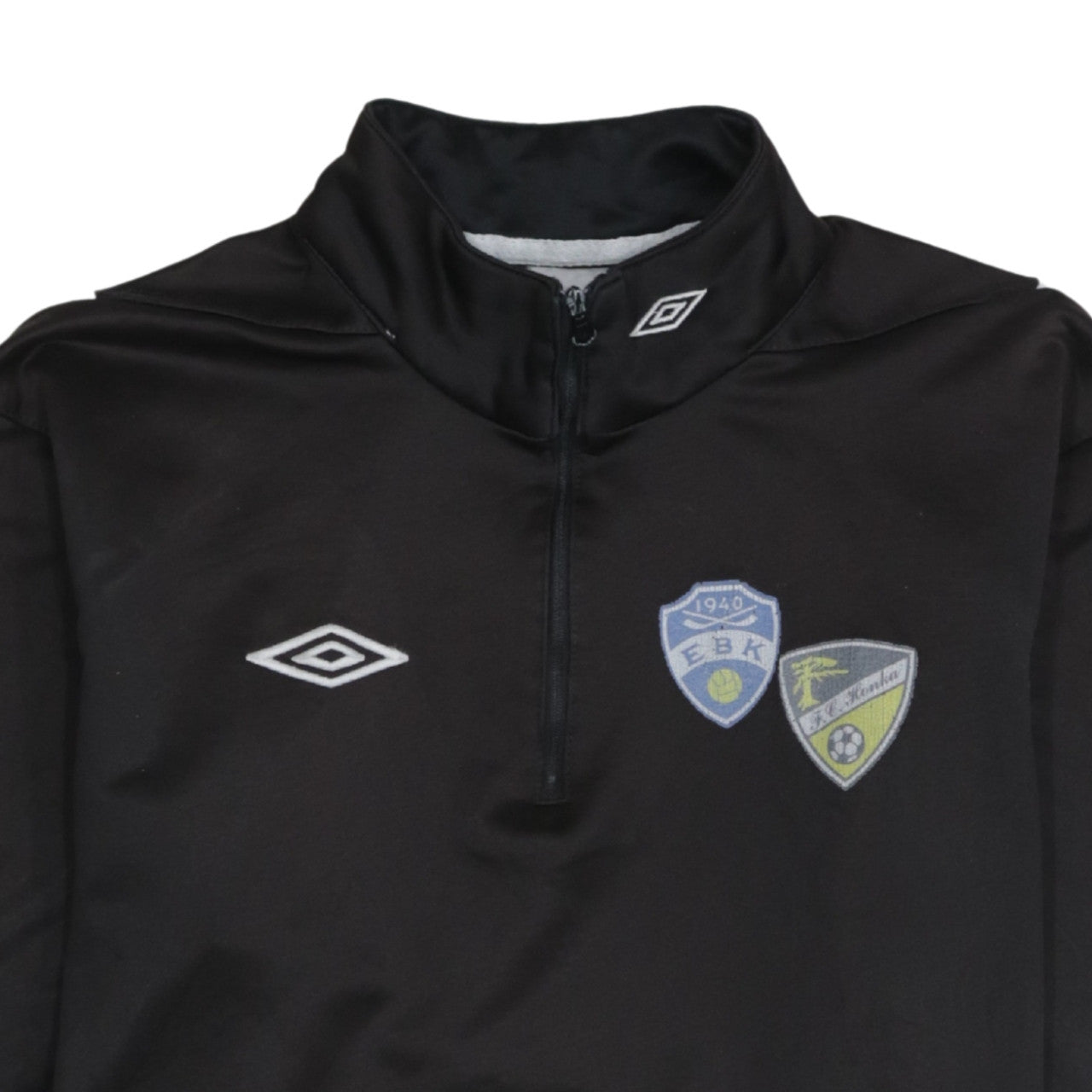 Umbro Men's Black 1/4 Zip Football Sweatshirt Size S
