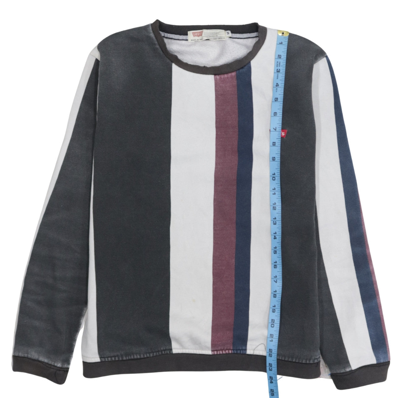 Levi's Men's Multicoloured Striped Slim Fit Sweatshirt M