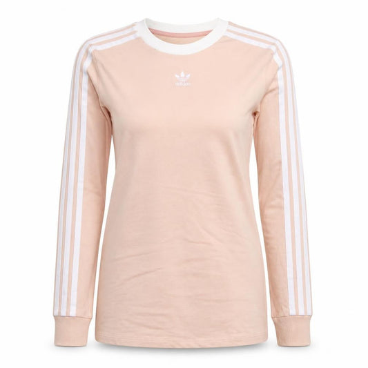 Adidas Women’s Pink Long Sleeve Crew Neck T-Shirt Size 8