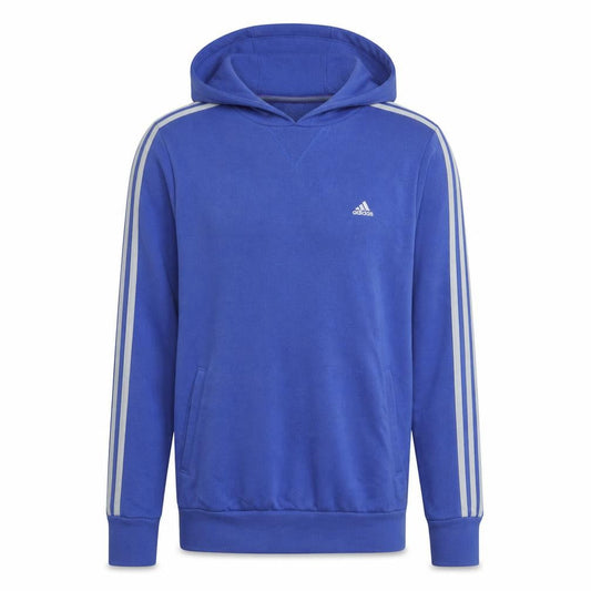 Adidas Mens Blue Pullover Hoodie Medium Lightweight Sportswear