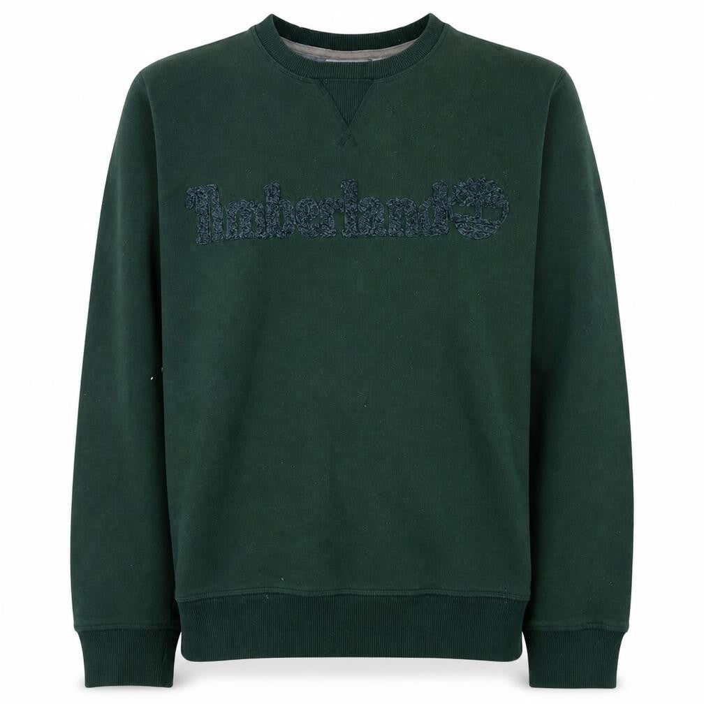 Timberland Men's Green XL Crew Neck Pullover Sweatshirt