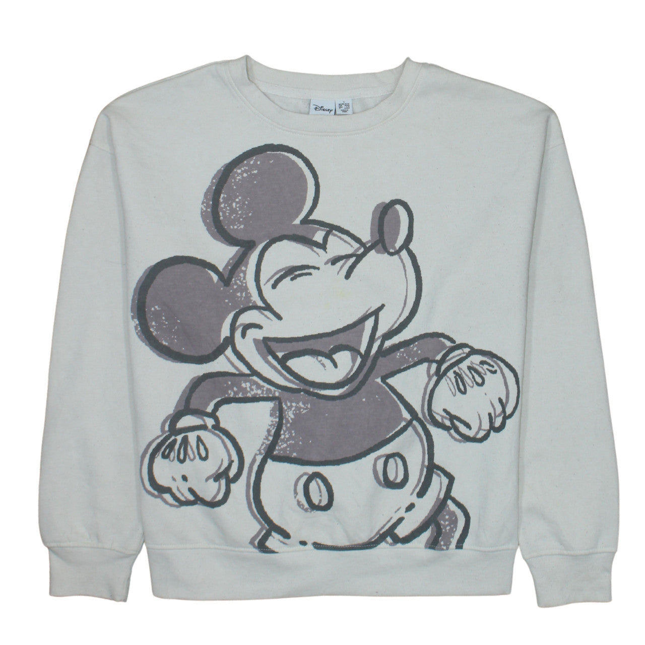 Disney Women’s Beige Mickey Mouse Sweatshirt UK 10/12 Small