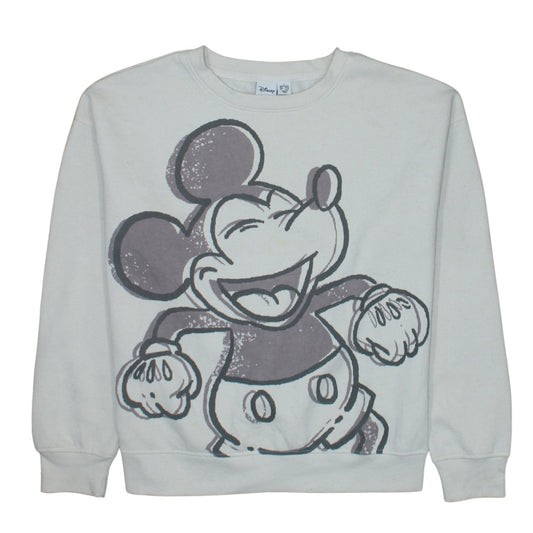 Disney Women’s Beige Mickey Mouse Sweatshirt UK 10/12 Small