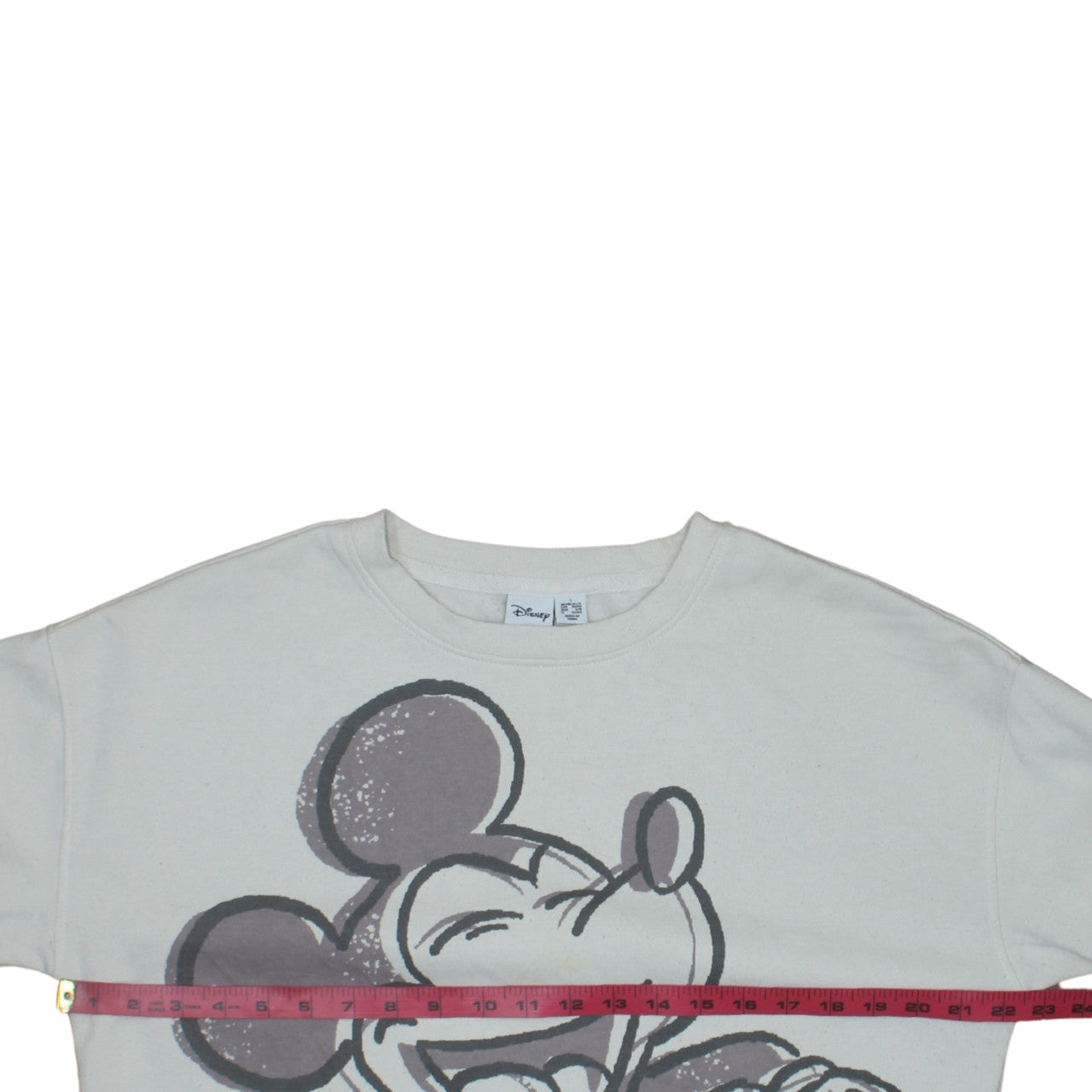 Disney Women’s Beige Mickey Mouse Sweatshirt UK 10/12 Small