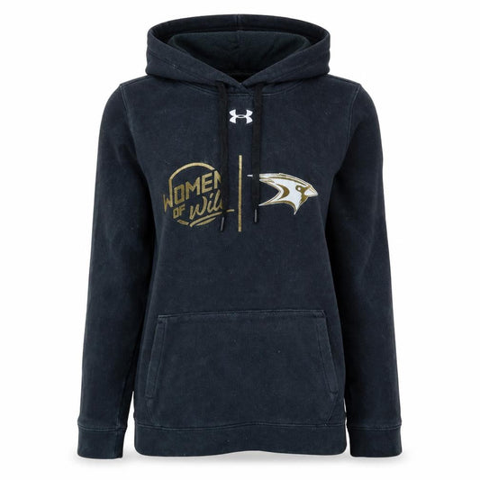 Under Armour Women Black XS Pullover Hoodie ColdGear Women of Will