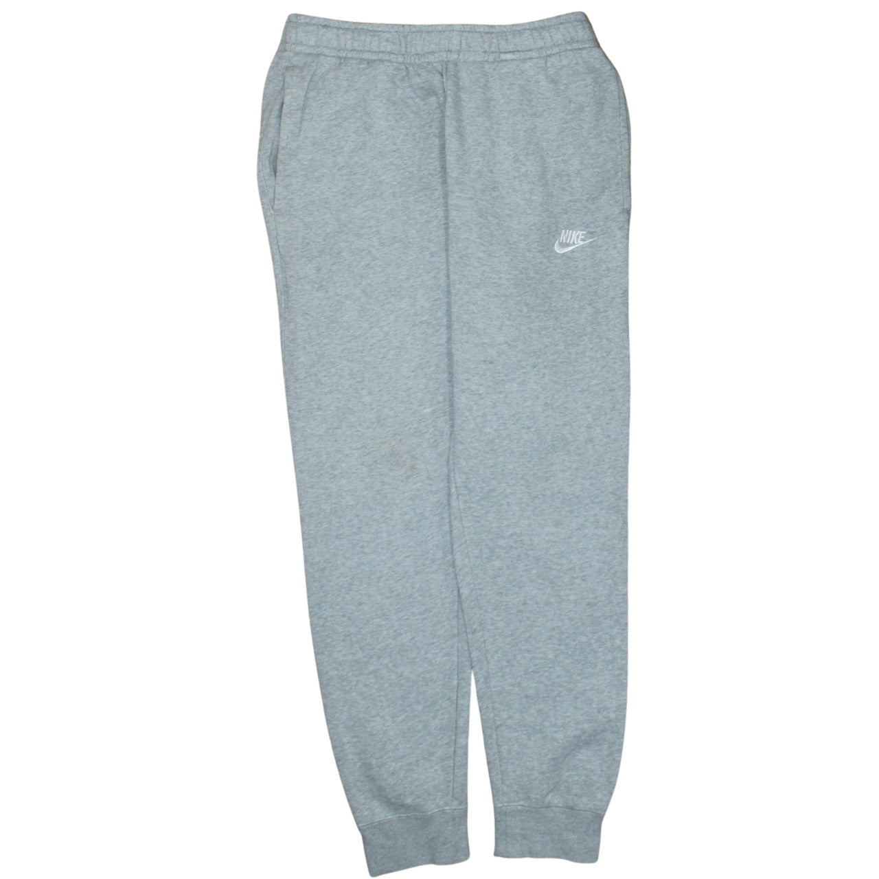 Nike Men Grey Small Jogger Sweatpants Cotton Blend Activewear