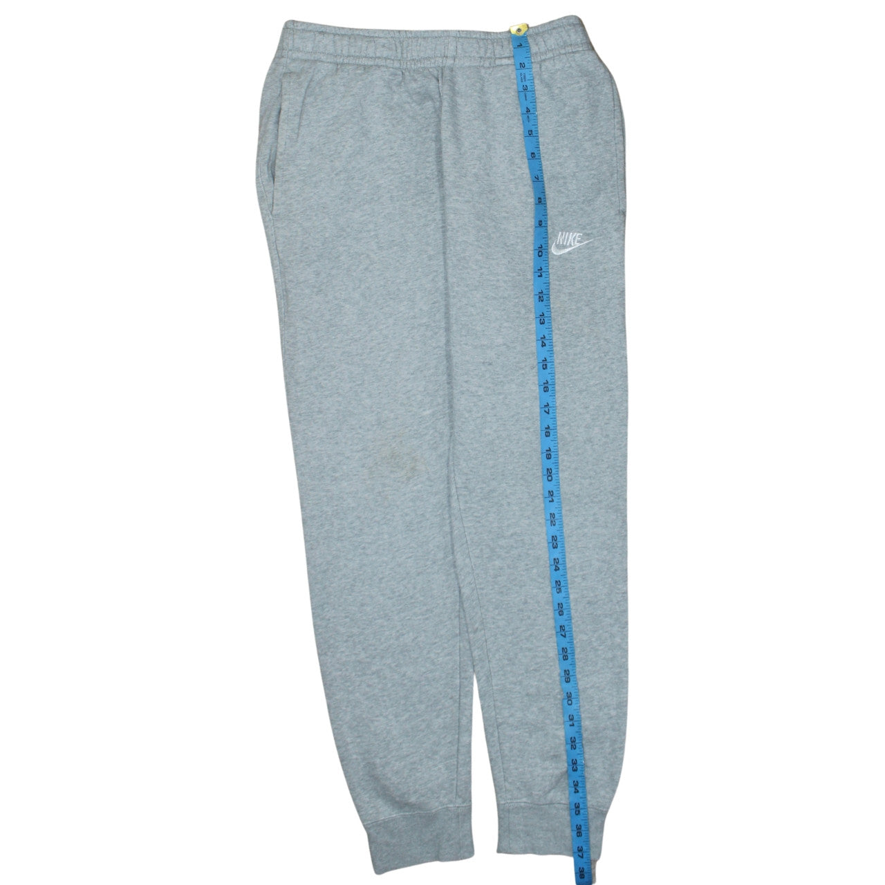 Nike Men Grey Small Jogger Sweatpants Cotton Blend Activewear