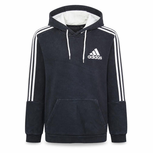 Adidas Men's Black Pullover Hoodie Size M Sports Fleece Sweatshirt