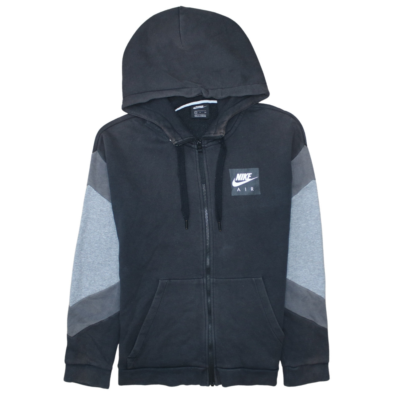 Nike Air Men's Black Full Zip Fleece Hoodie Size S