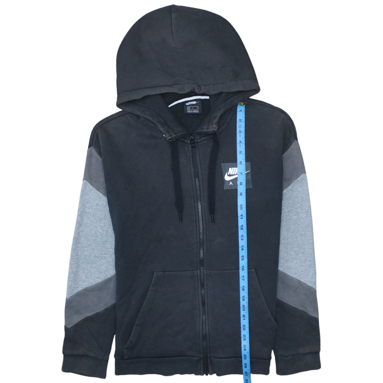 Nike Air Men's Black Full Zip Fleece Hoodie Size S