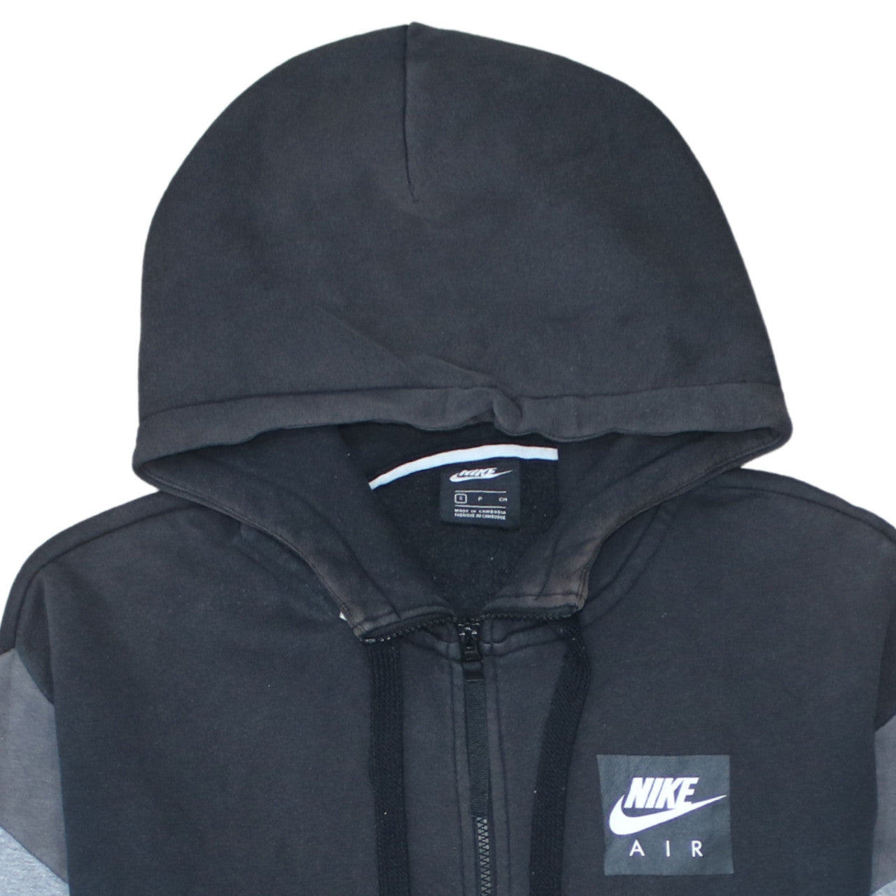 Nike Air Men's Black Full Zip Fleece Hoodie Size S