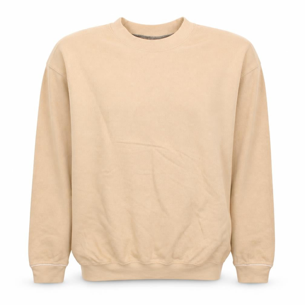 Reebok Men's Beige Crew Neck Pullover Sweatshirt XS