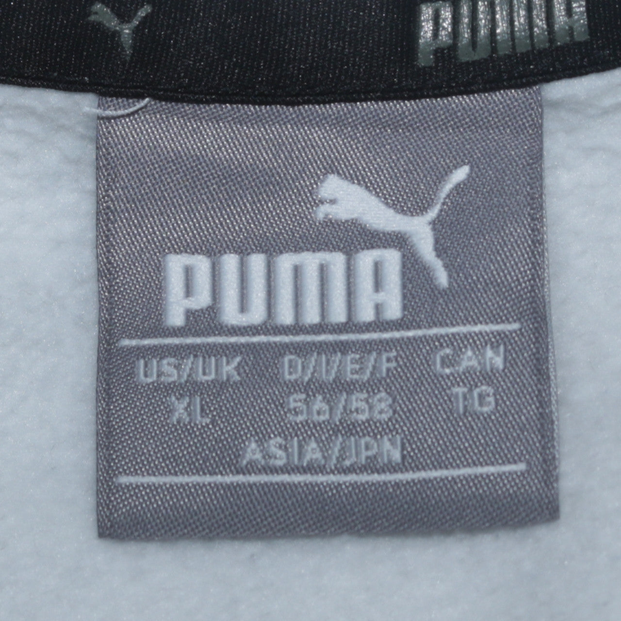 Puma Men's White XL Pullover Hoodie Graphic Logo Sweatshirt