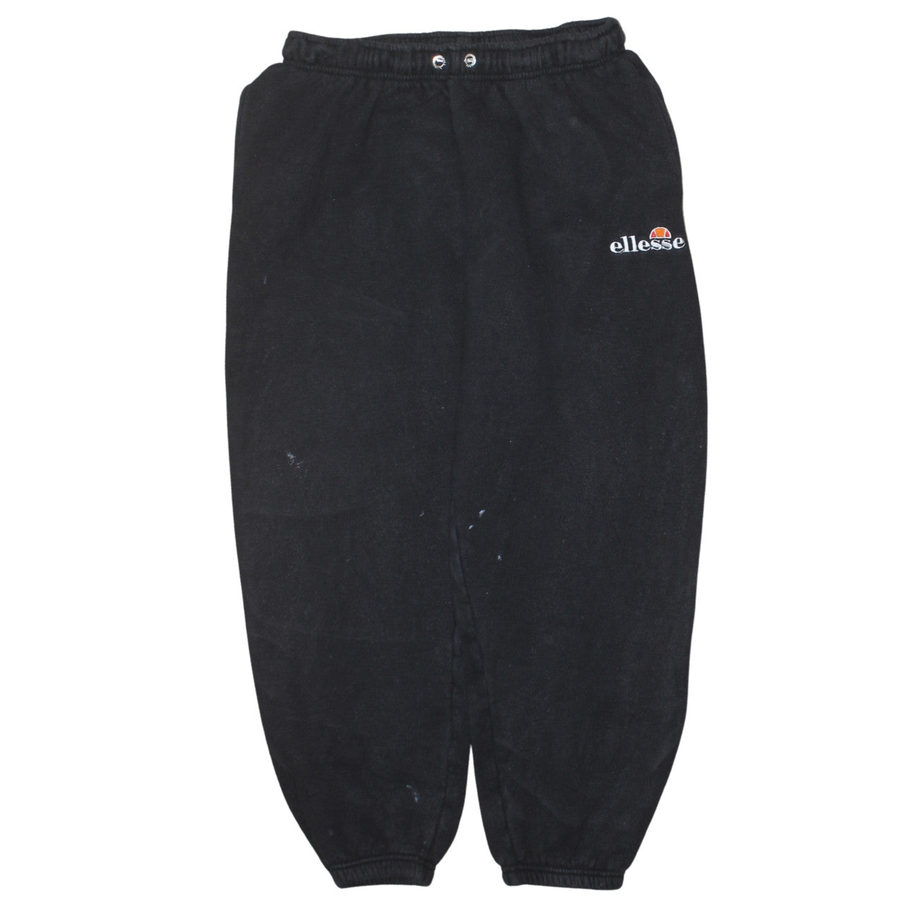 Ellesse Women's Black Fleece Sweatpants UK 12 Regular Fit