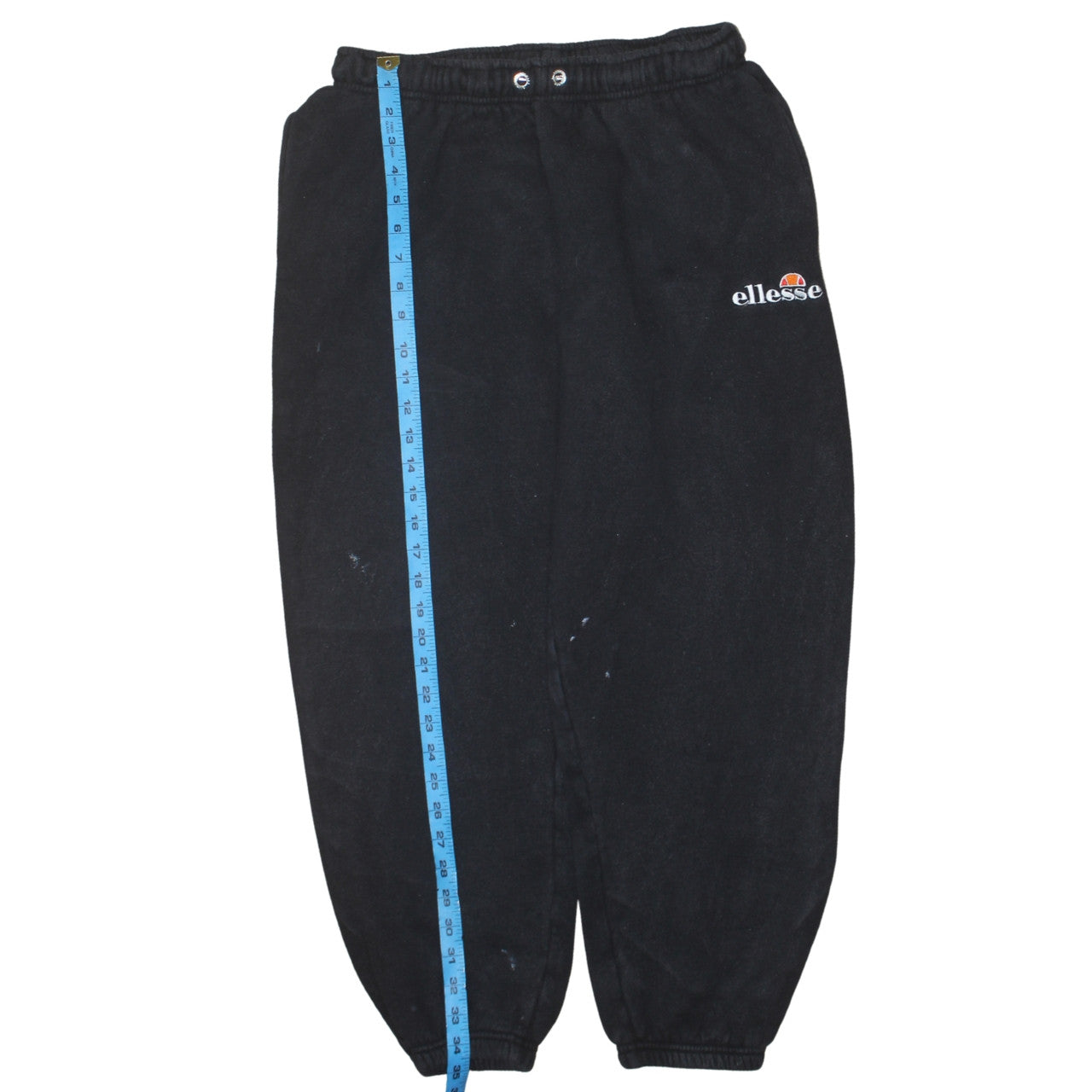 Ellesse Women's Black Fleece Sweatpants UK 12 Regular Fit