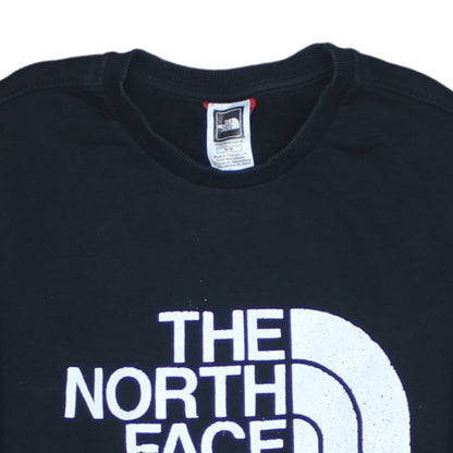 Additional view of The North Face boys’ black m crew neck pullover sweatshirt cotton logo