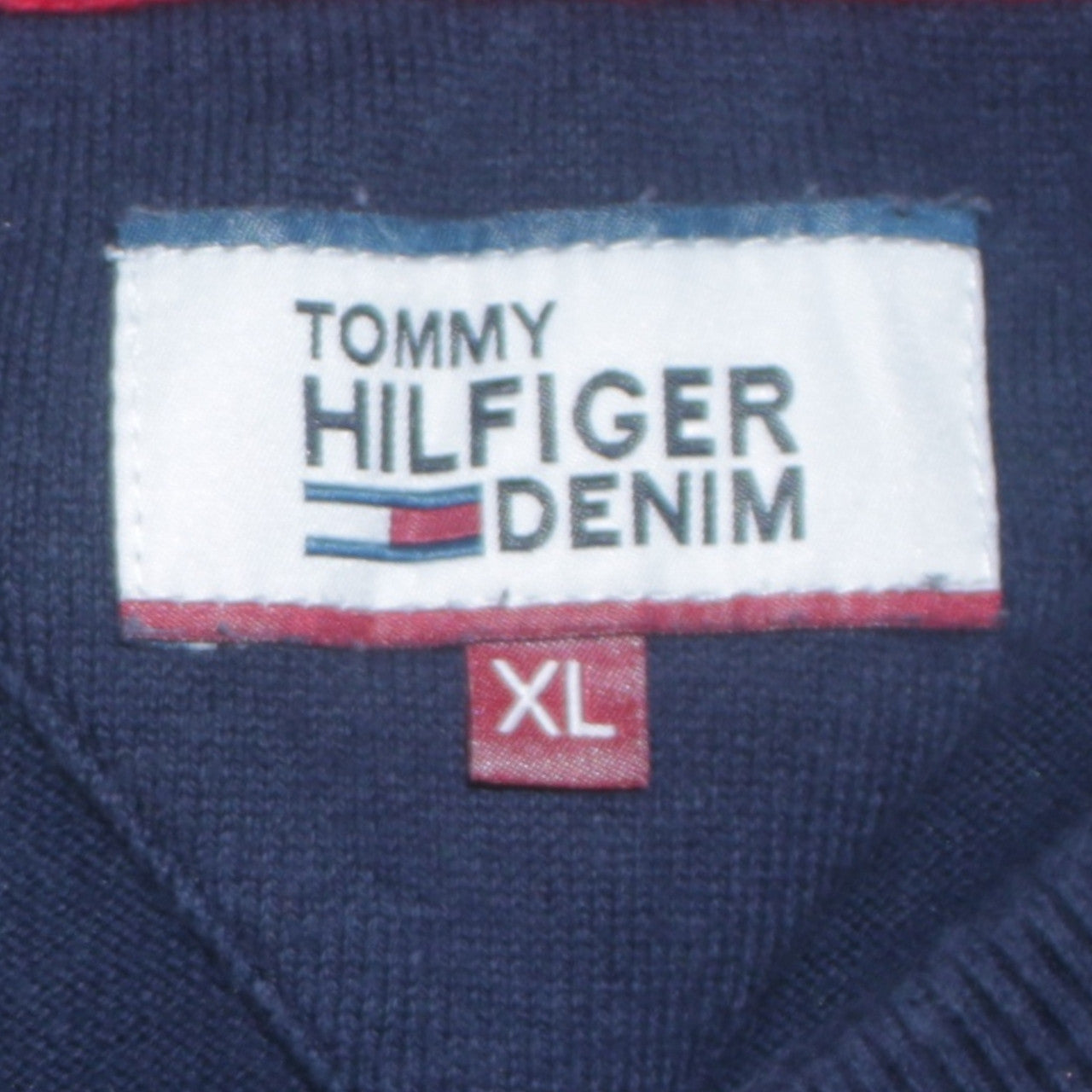 Tommy Hilfiger Men's Blue XL Pullover Sweatshirt Crew Neck Logo