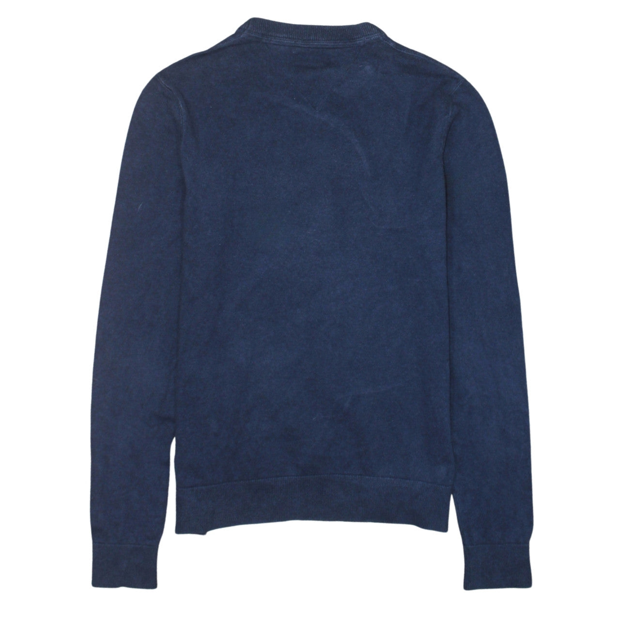 Tommy Hilfiger Men's Blue Crew Neck Cotton Pullover Jumper M
