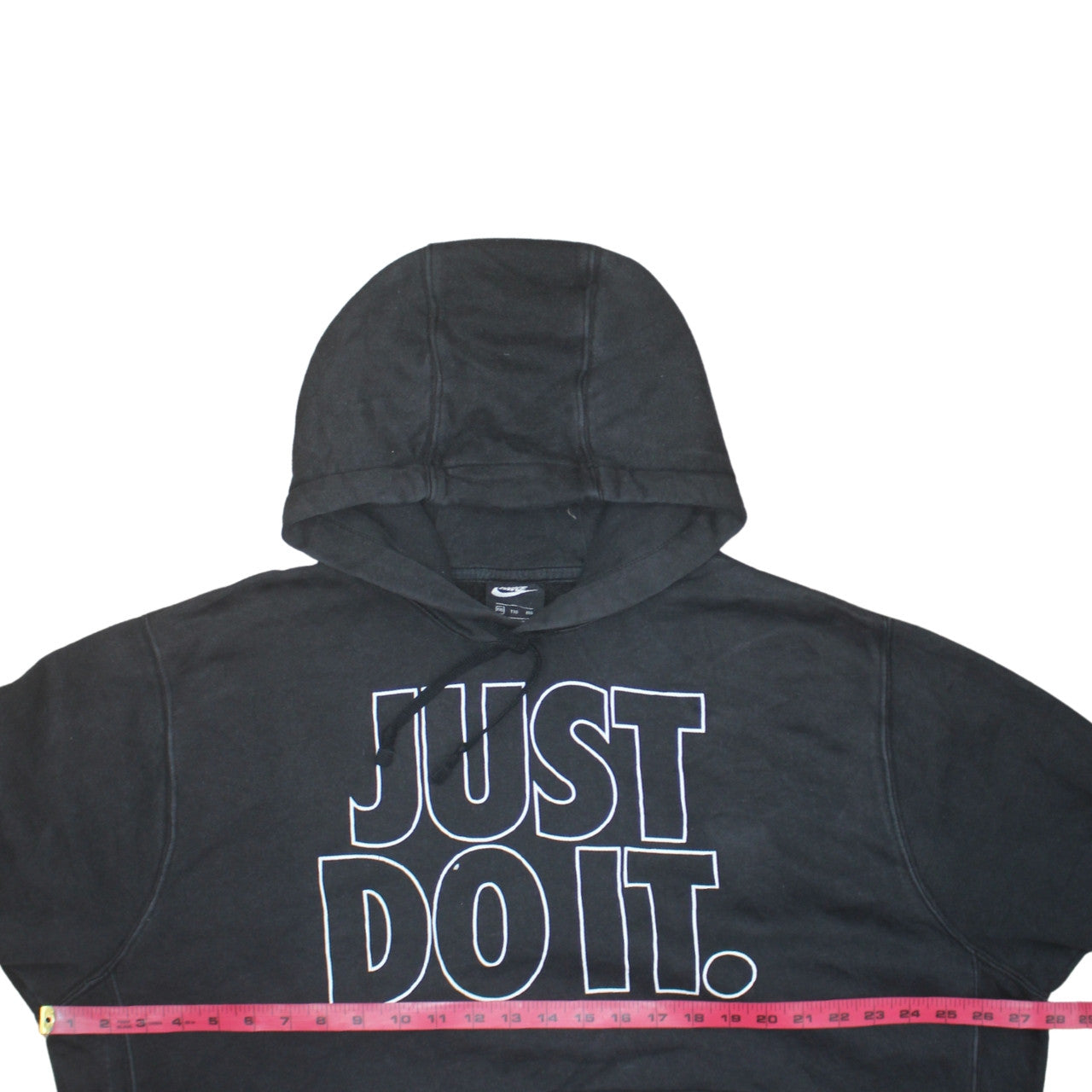 Nike Men's Black 2XL Pullover Hoodie Just Do It Fleece Sweatshirt