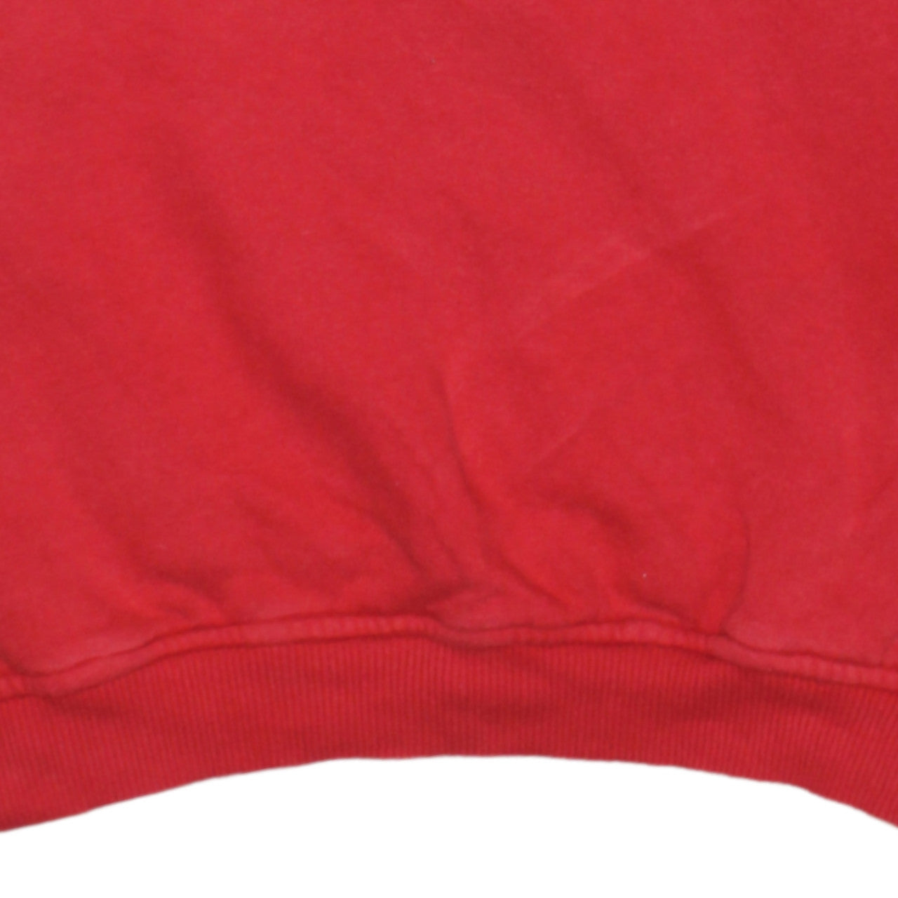 Fila Mens Red Crew Neck Pullover Sweatshirt Size S Logo Print