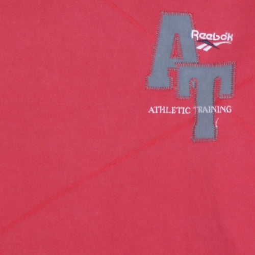 Reebok Men's Red Pullover Hoodie M Athletic Training Fleece