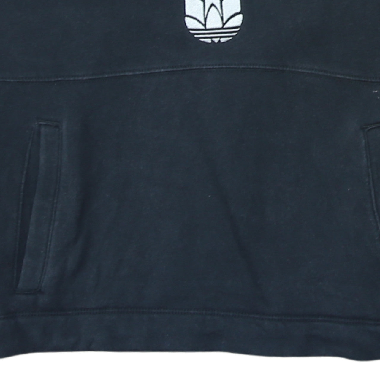 Adidas Womens Black XS Pullover Sweatshirt with Logo and Stripes