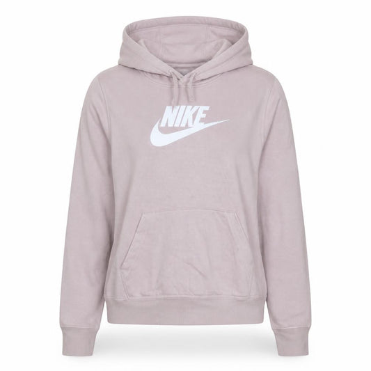 Nike Women's Pink Pullover Hoodie Small Logo Graphic Sweatshirt