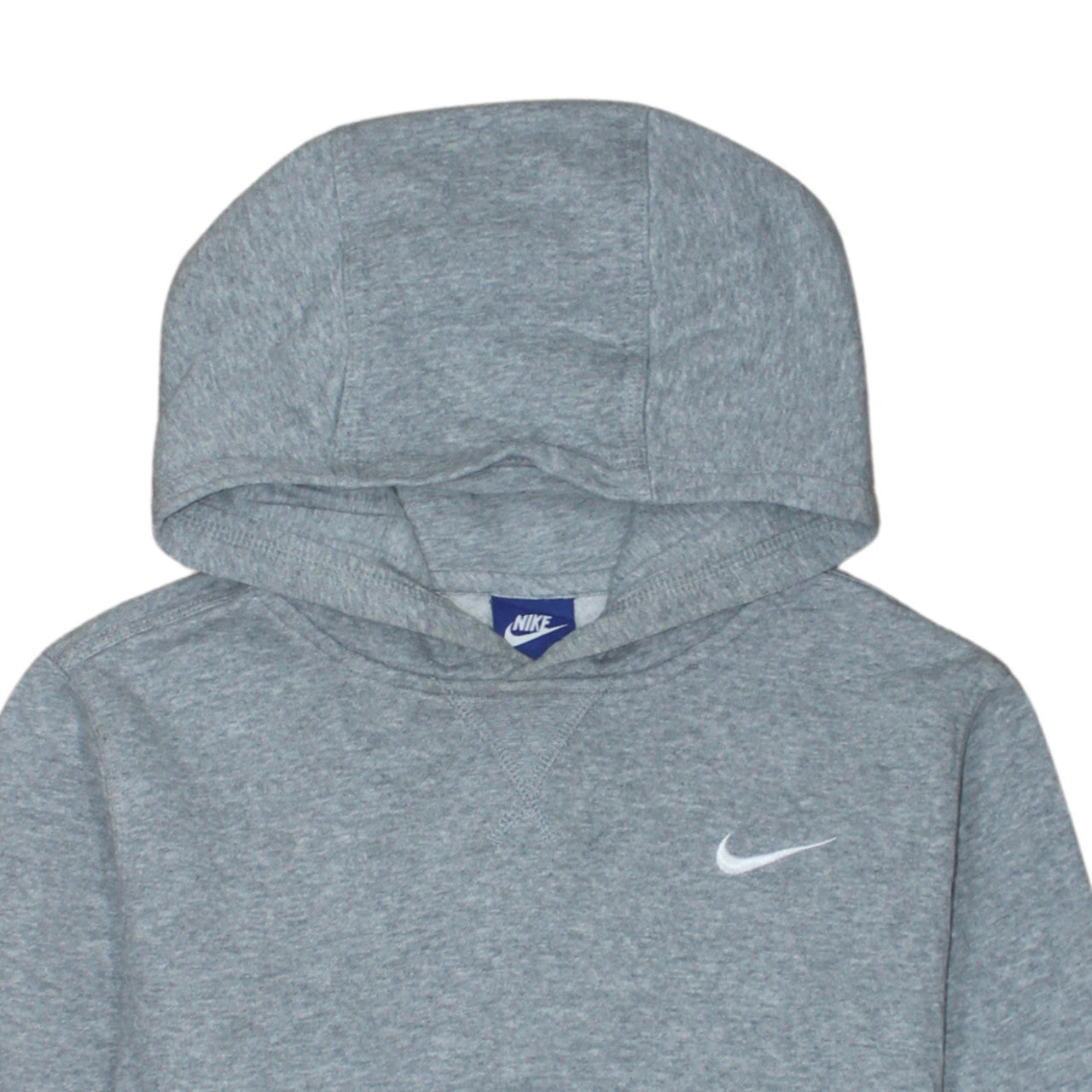 Nike Boys Grey Pullover Hoodie XL (13-15 Years) Fleece Sweatshirt
