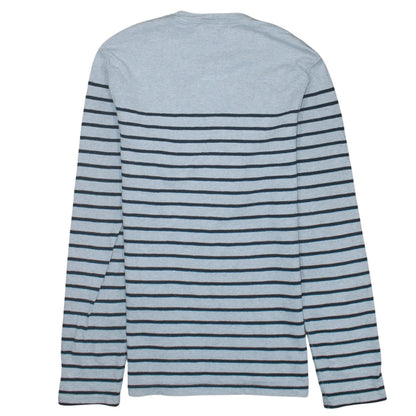 Levi's Men's Grey Striped Long Sleeve Cotton Pullover Sweatshirt Size S