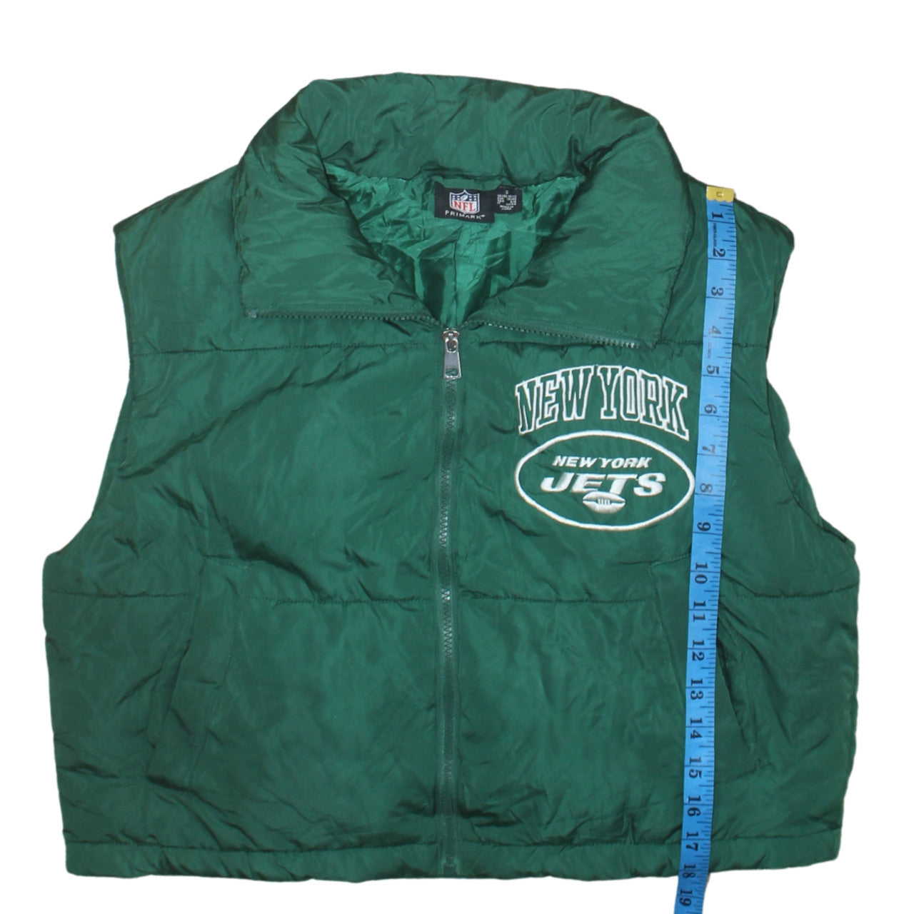 Primark Women’s Green New York Jets Padded Waistcoat Size 10