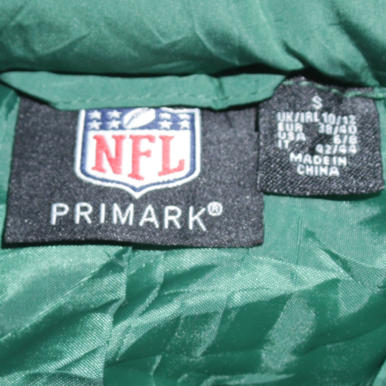 Primark Women’s Green New York Jets Padded Waistcoat Size 10