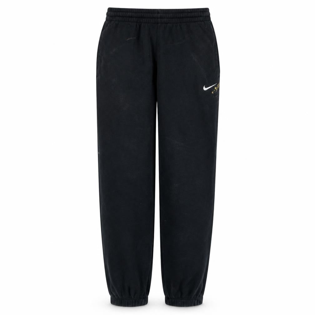 Nike Men's Black Small Jogger Sweatpants Elastic Waist Fleece